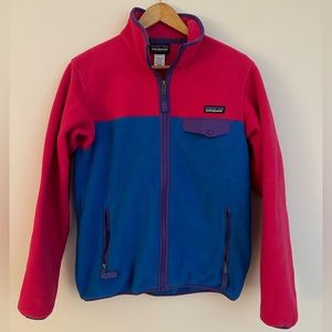Patagonia Full Zip Jacket, Pink & Blue Small (S)